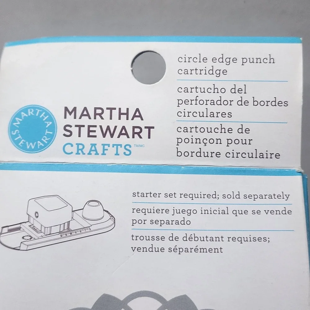 Martha Stewart Crafts Circle Edge Punch Cartridge Layered Flower Arches NIB